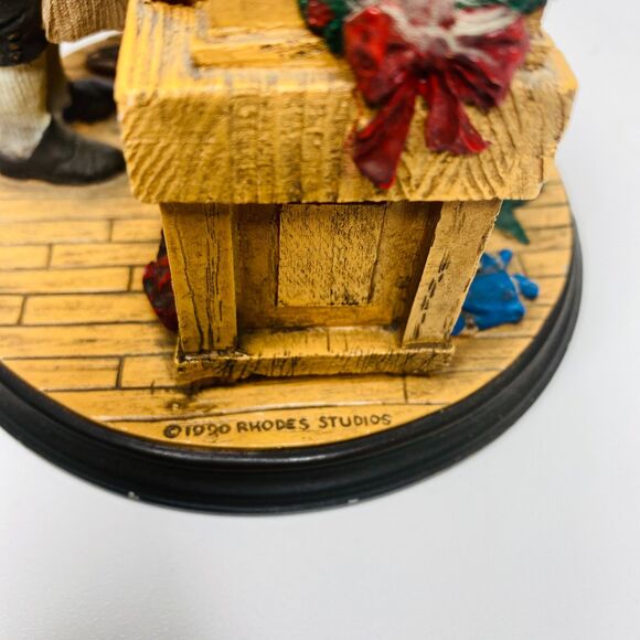 Rockwell Heirloom Santas Collection Workshop Rhodes Studios Retired 1990 5.5" - Picture 7 of 8